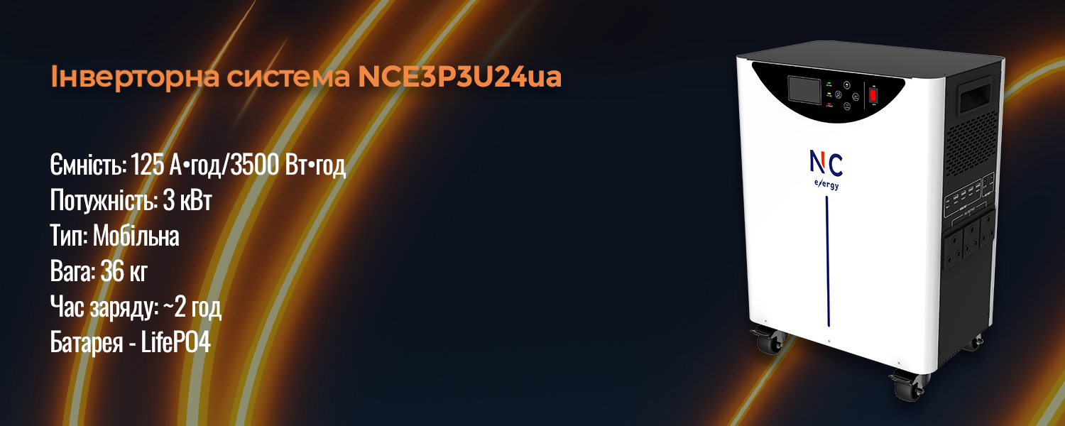 Портативна система Nc-energy nce3p3u24ua