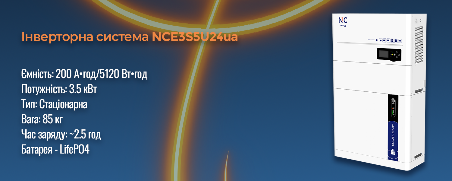Портативна система Nc-energy nce3p3u24ua